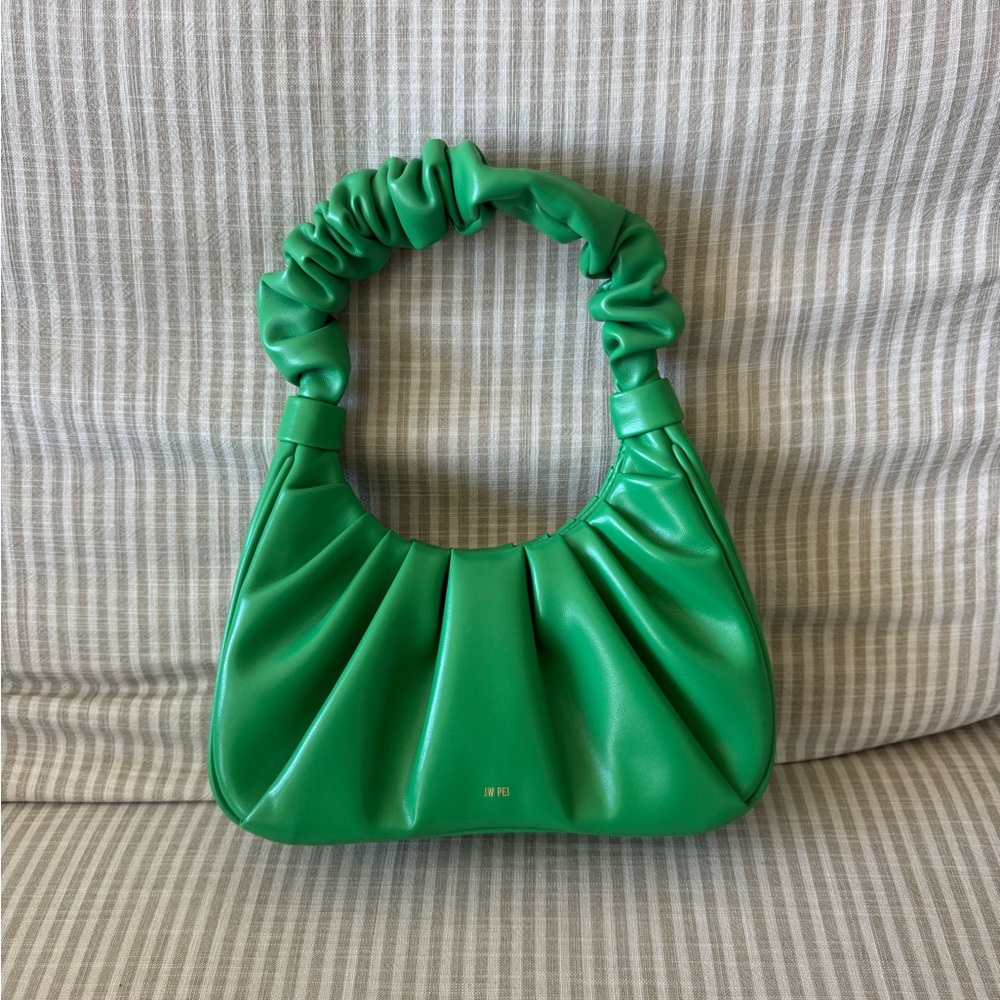 Gabbi Ruched Hobo Handbag Green